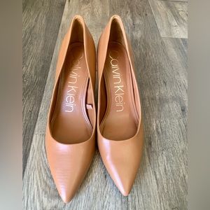 Calvin Klein Brown Heels, Size 10, 3 inch heel